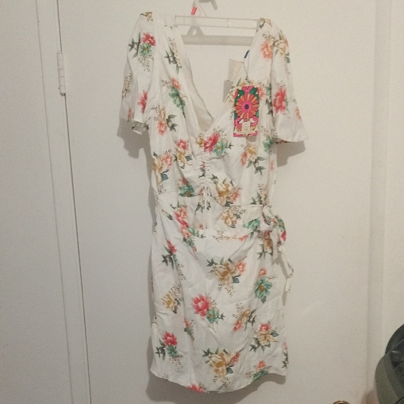 FARM Rio Pants - Farm Rio X Anthropology Floral Romper Sz S